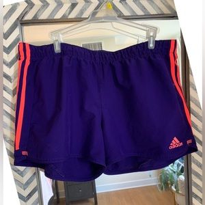 Adidas Purple Athletic Shorts